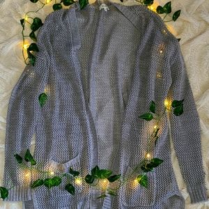 Mudd Long Grey Cardigan